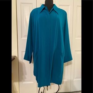 Diane Von Furstenberg Silk Utility Jacket Size 1X